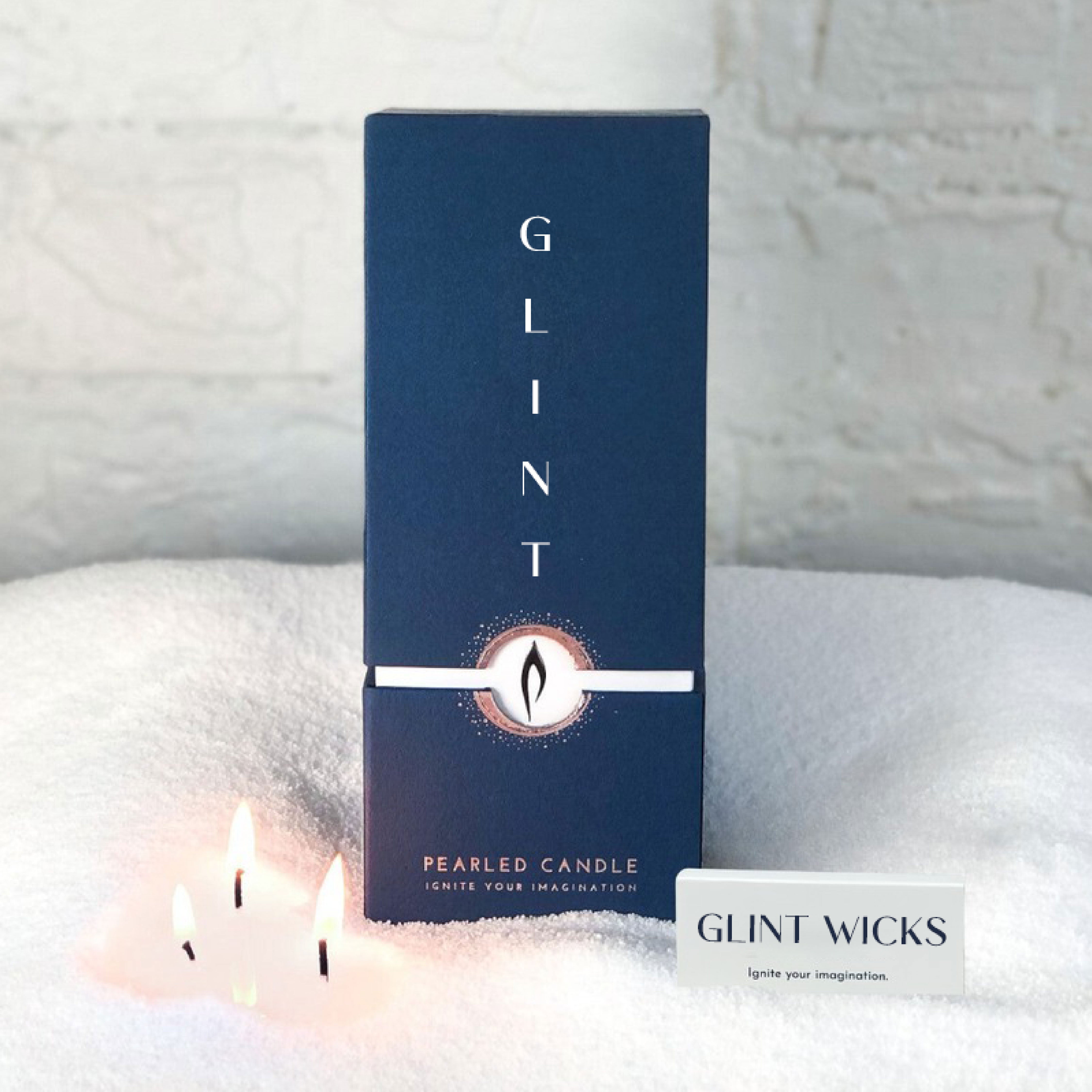 Glint Pearled Candle